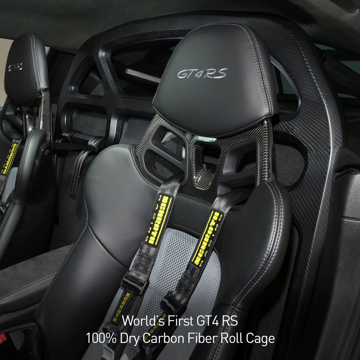 SR GT4 RS DRY CARBON FIBER ROLL CAGE & HARNESS BAR - FIA 253 COMPLIANT ...