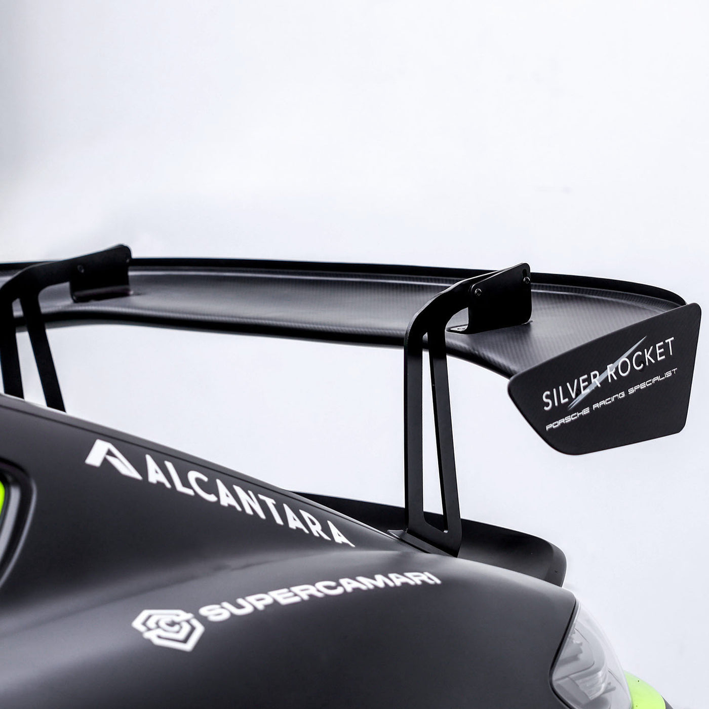 SR GT4 3-INCH SWAN NECK WING RISER - OEM 2017 ALUMINIUM [PORSCHE 718 G ...