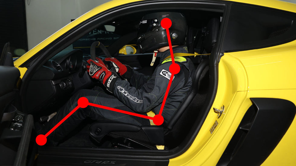SR PORSCHE LWB SEAT ANGLE ADJUSTER - TC4 TITANIUM [PORSCHE 992 GT3 RS ...