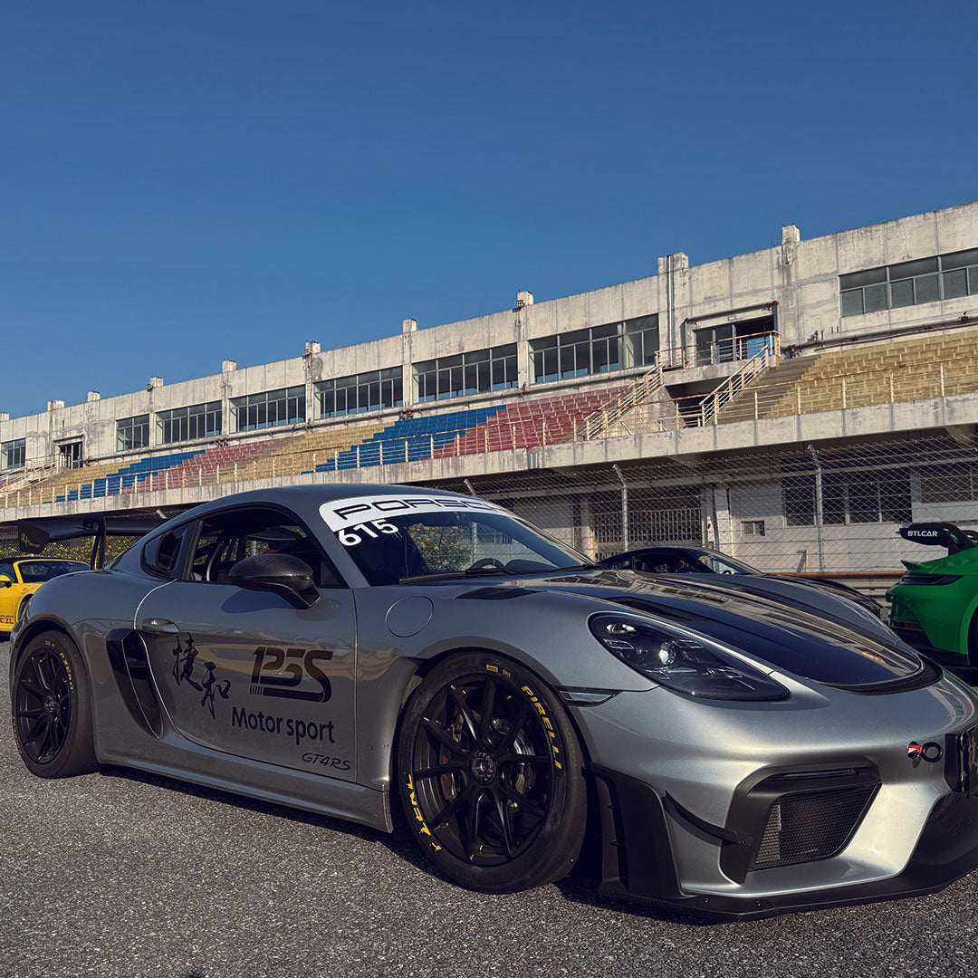 さら718 SR DRY CARBON FIBER LOWER SIDE SPOILER [PORSCHE 718 Cayman