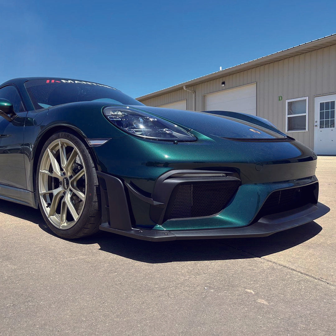 さら718 SR DRY CARBON FIBER LOWER SIDE SPOILER [PORSCHE 718 Cayman